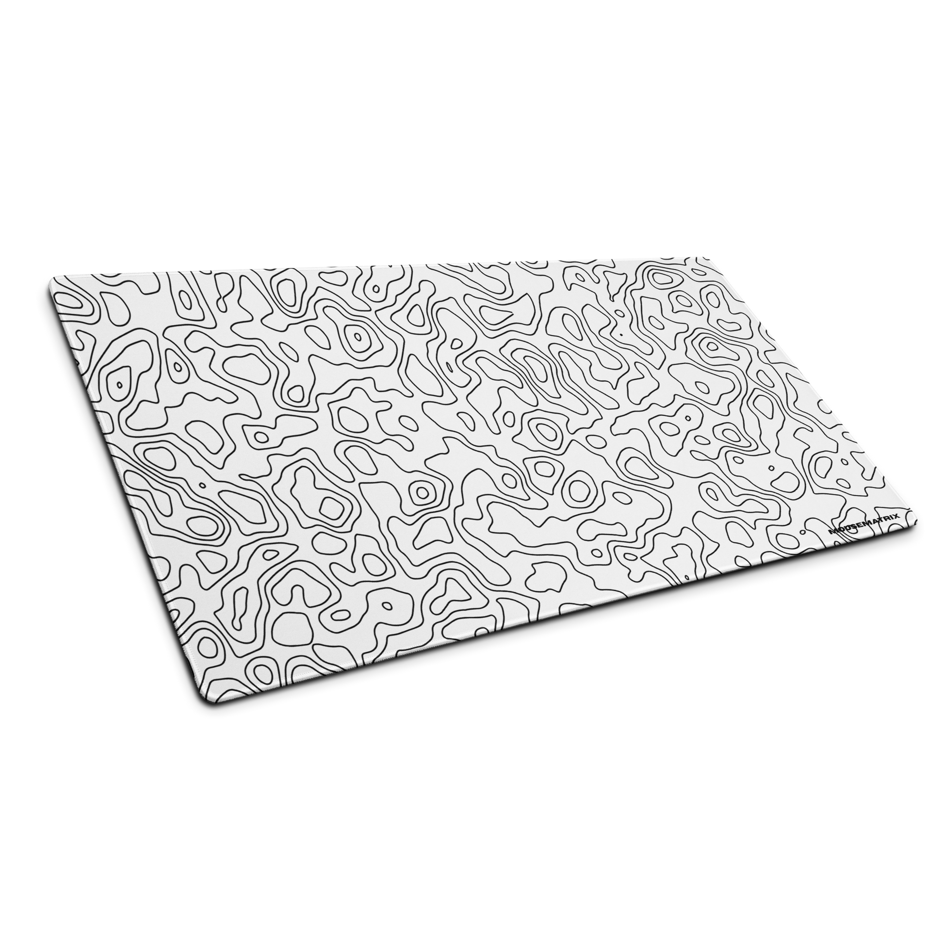 White Topo Mouse Pad