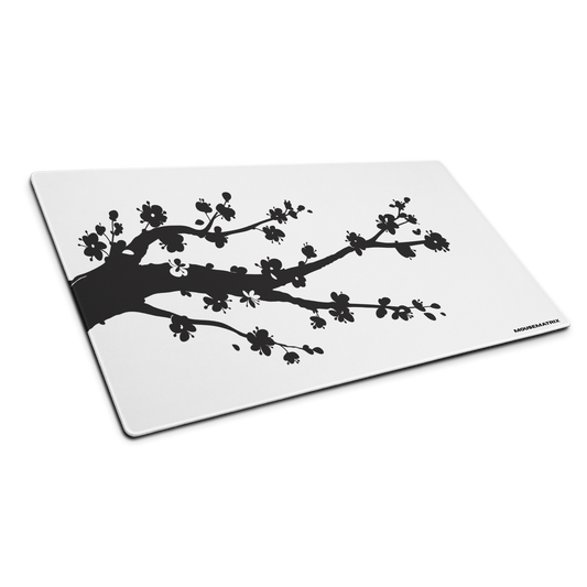 Black Blossom Mouse Pad